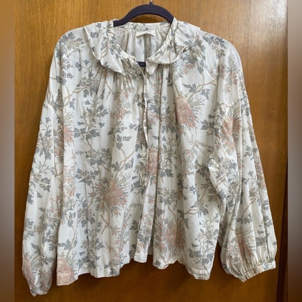 Doen Rosebay Top Salt Summer Floral - S